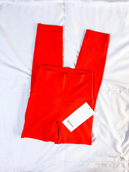 Size 0 NWT Solar Orange Align 25"