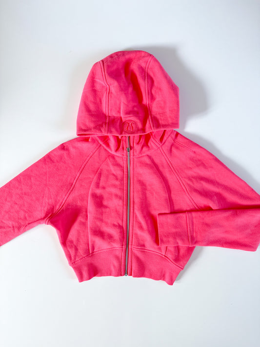 Size 6 Lipgloss Cropped Scuba Hoodie