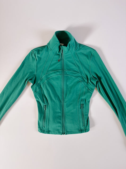 Size 4 RARE Cascada Green Define Cropped Jacket