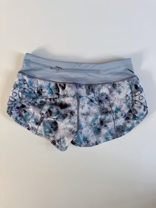 Size 4 Blue Floral Speed Up 2.5"