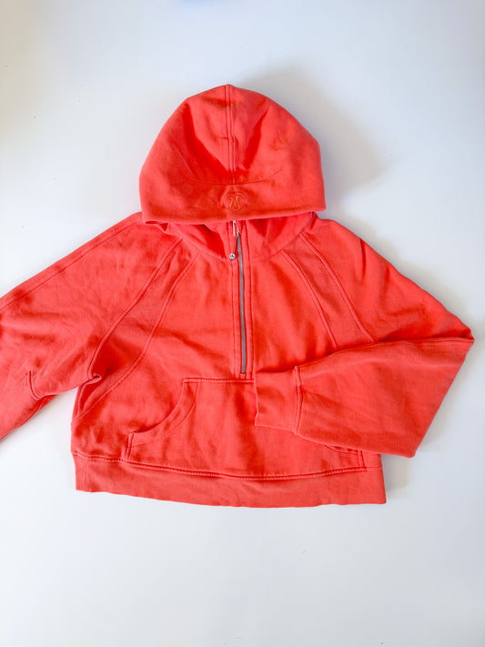 M/L Warm Coral Half-Zip Scuba