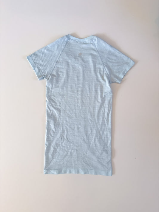 Size 2 RARE Sheer Blue Swiftly Tech Short Sleeve 2.0