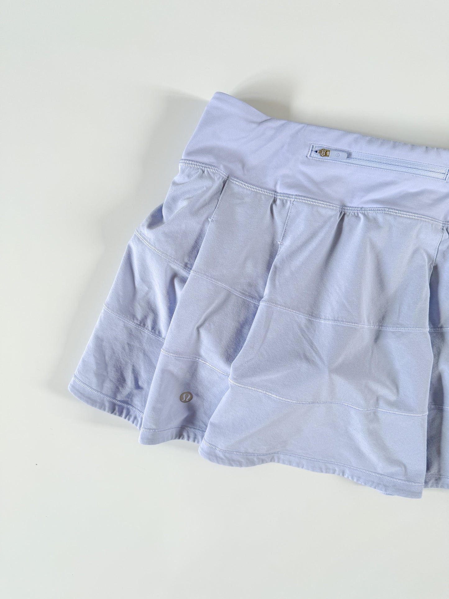 Size 0 Pastel Blue Pace Rival Skirt 15"