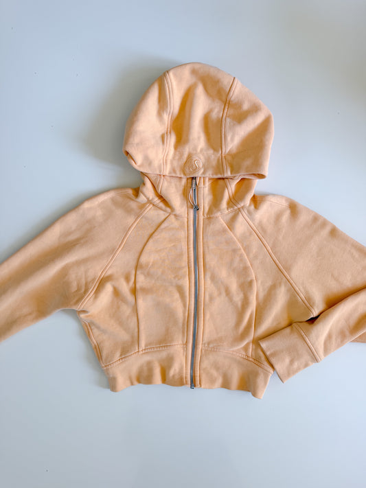 Size 8 Mango Dream Cropped Scuba Hoodie