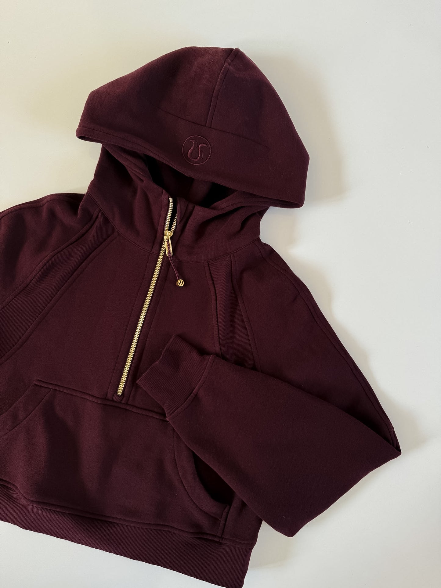 XS/S RARE Garnet/Gold Zip Half-Zip Scuba