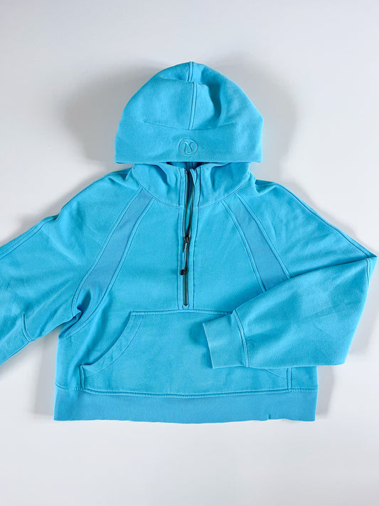 M/L RARE Electric Turquoise Half-Zip Scuba