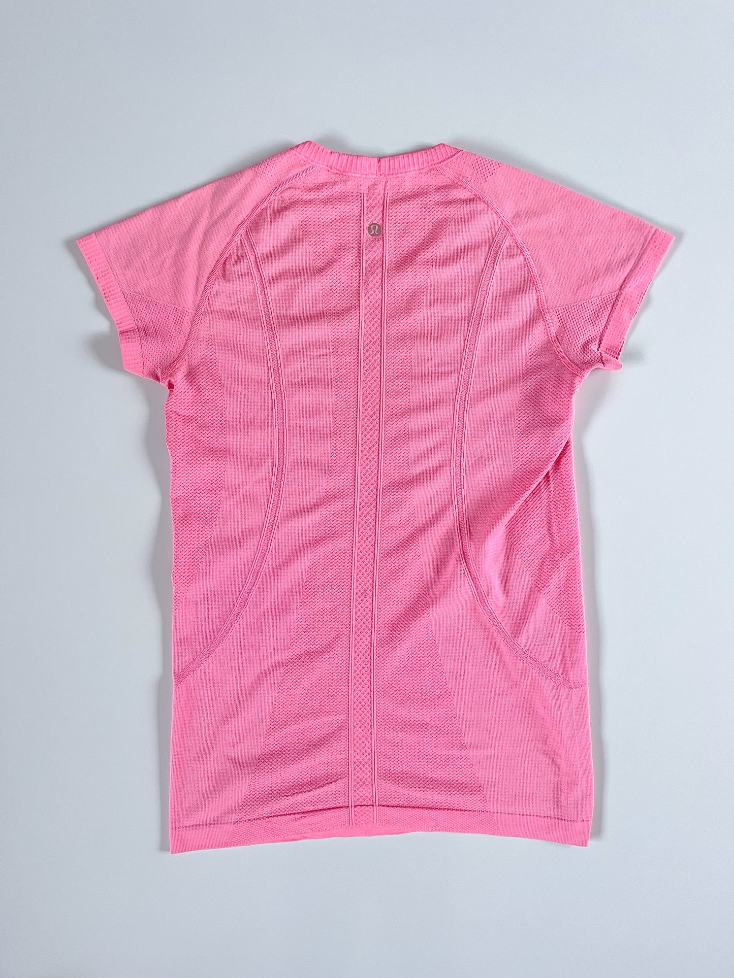 Size 8 Pink Swiftly Short Sleeve