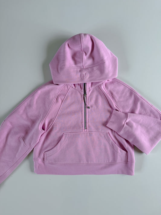 XS/S RARE Vita Pink Half-Zip Scuba Hoodie