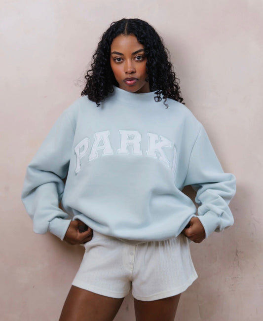 RARE Pale Blue PARKE Mockneck