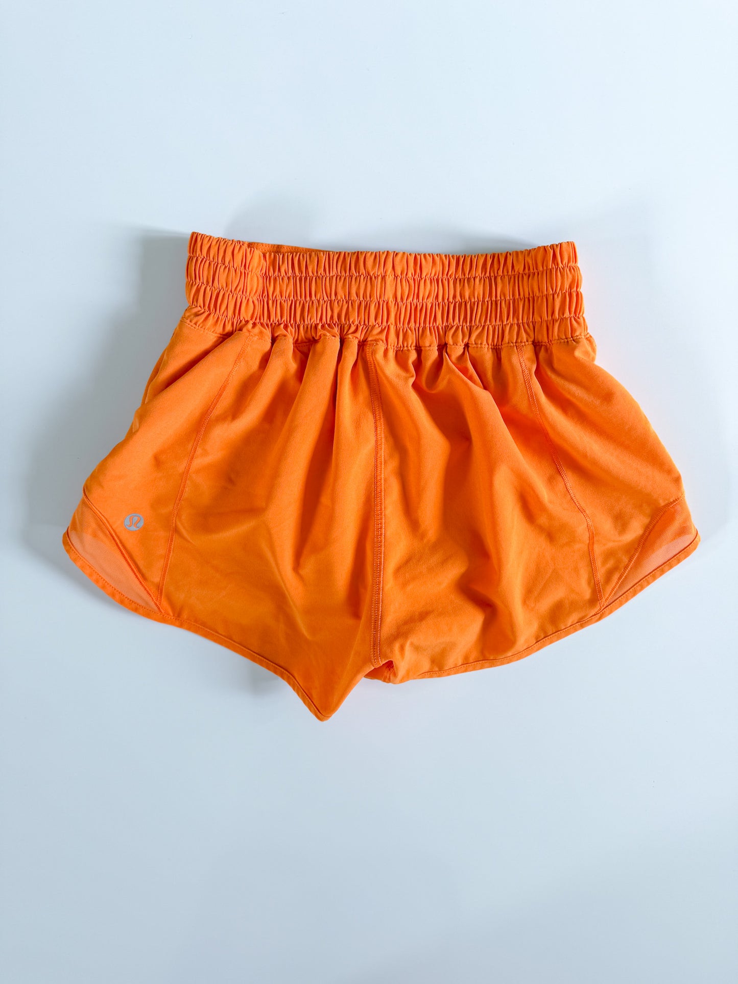 Size 8 HIGHRISE Lit Orange Hotty Hot 2.5"