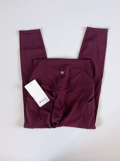 Size 6 NWT Garnet Align 25" *Pockets