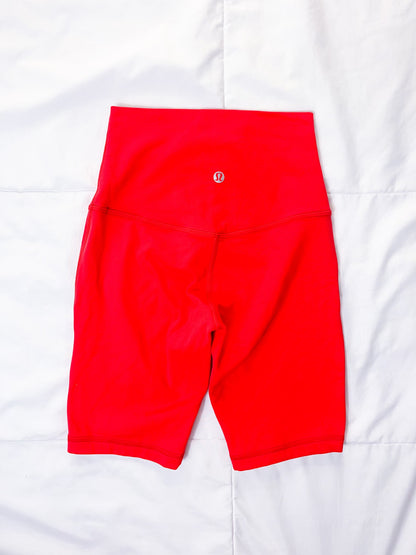 Size 2 Love Red Align Short 8"