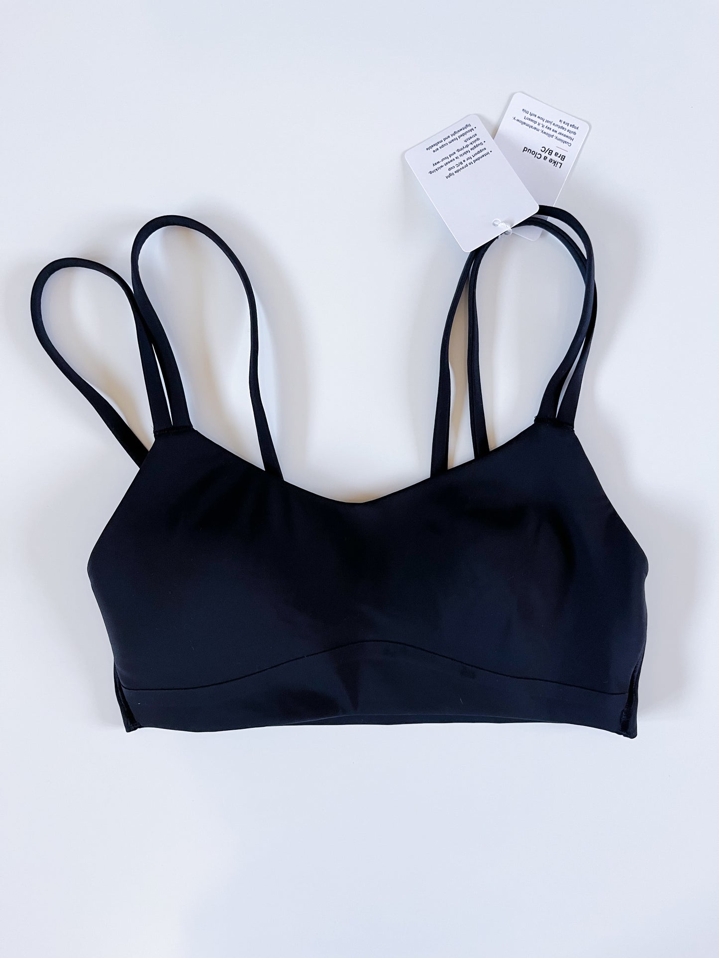 Size 2,4 NWT Black Like A Cloud Bra