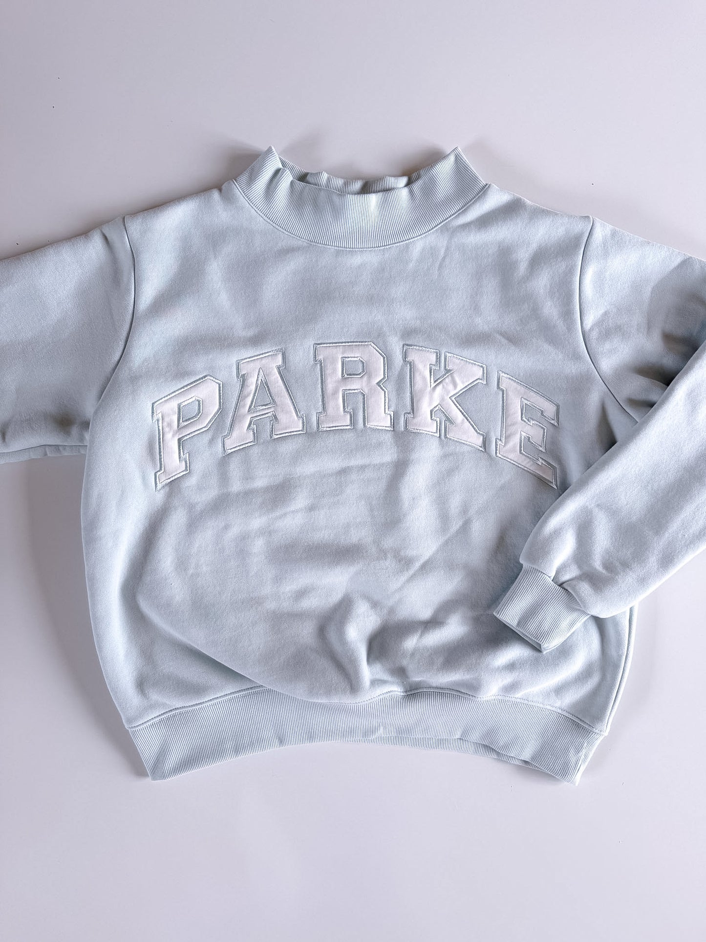 XXL RARE Pale Blue PARKE Mockneck