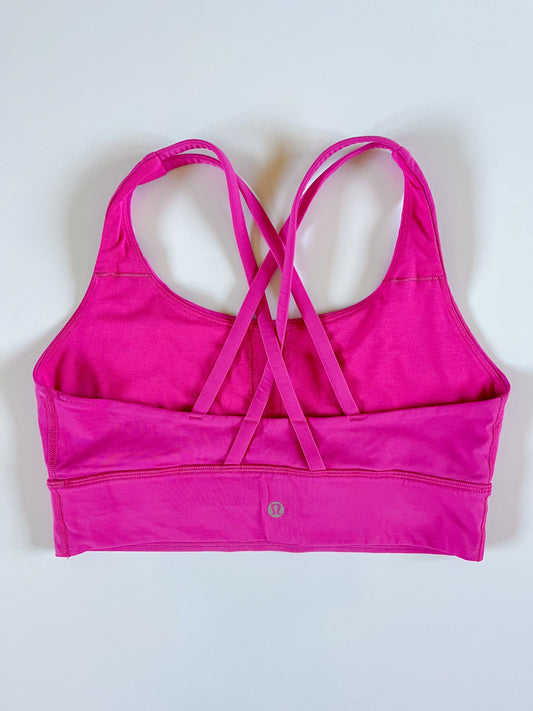 Size 8 Pow Pink Longline Energy Bra