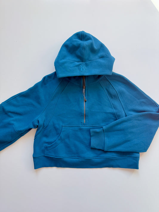 M/L RARE Blue Borealis Half-Zip Scuba