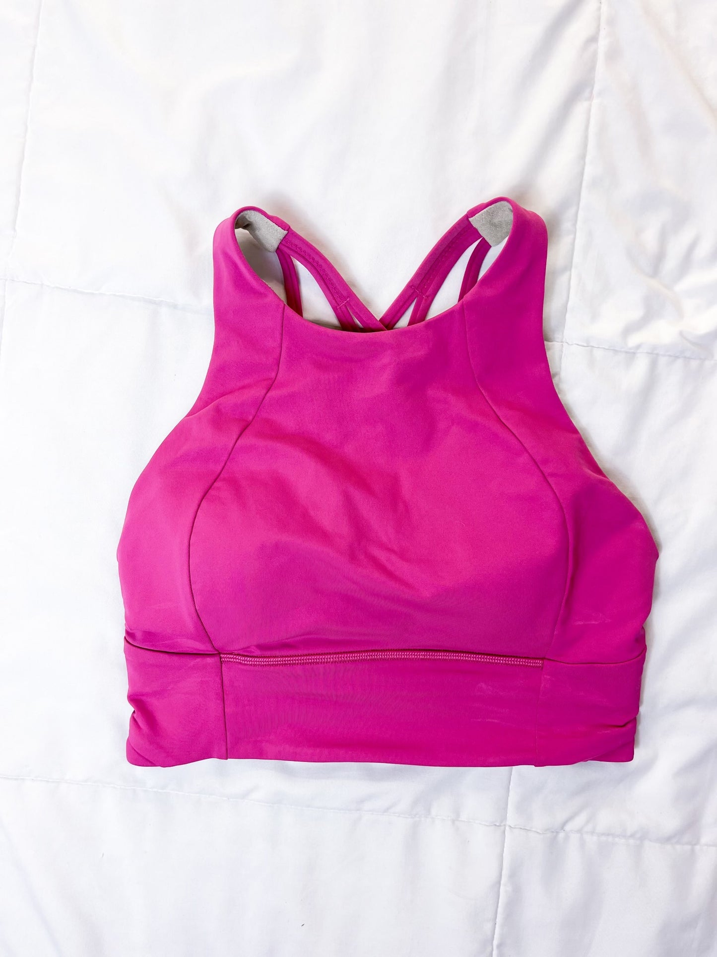 Size 6 Pink Free To Be Serene Longline Bra