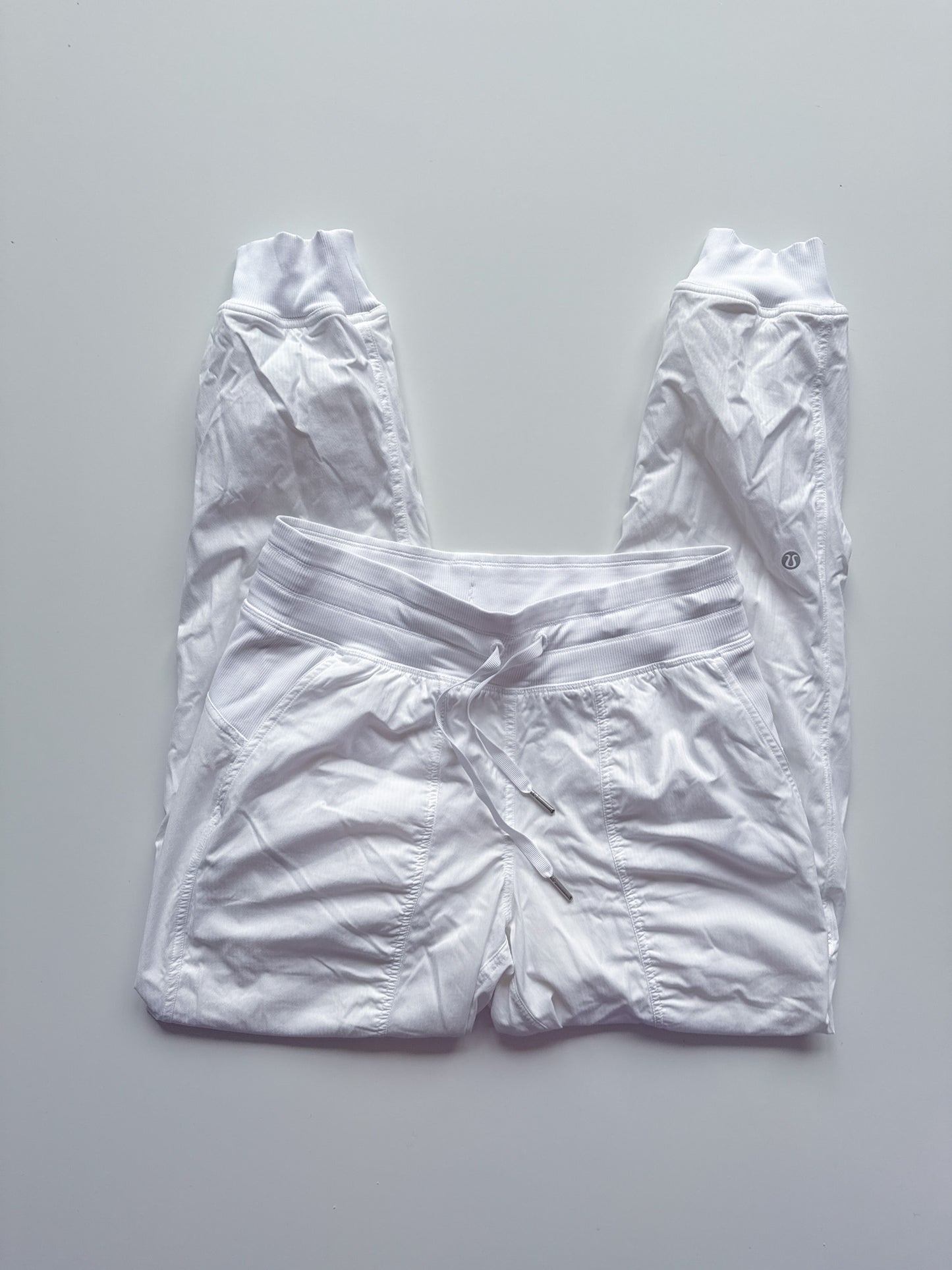 Size 6 White Dance Studio Mid-Rise Jogger