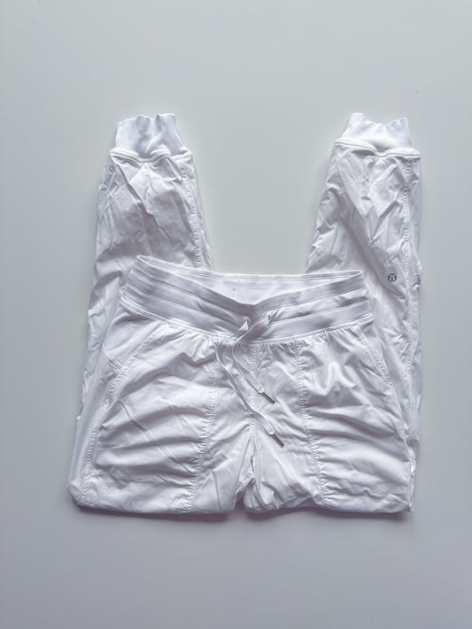 Size 6 White Dance Studio Mid-Rise Jogger