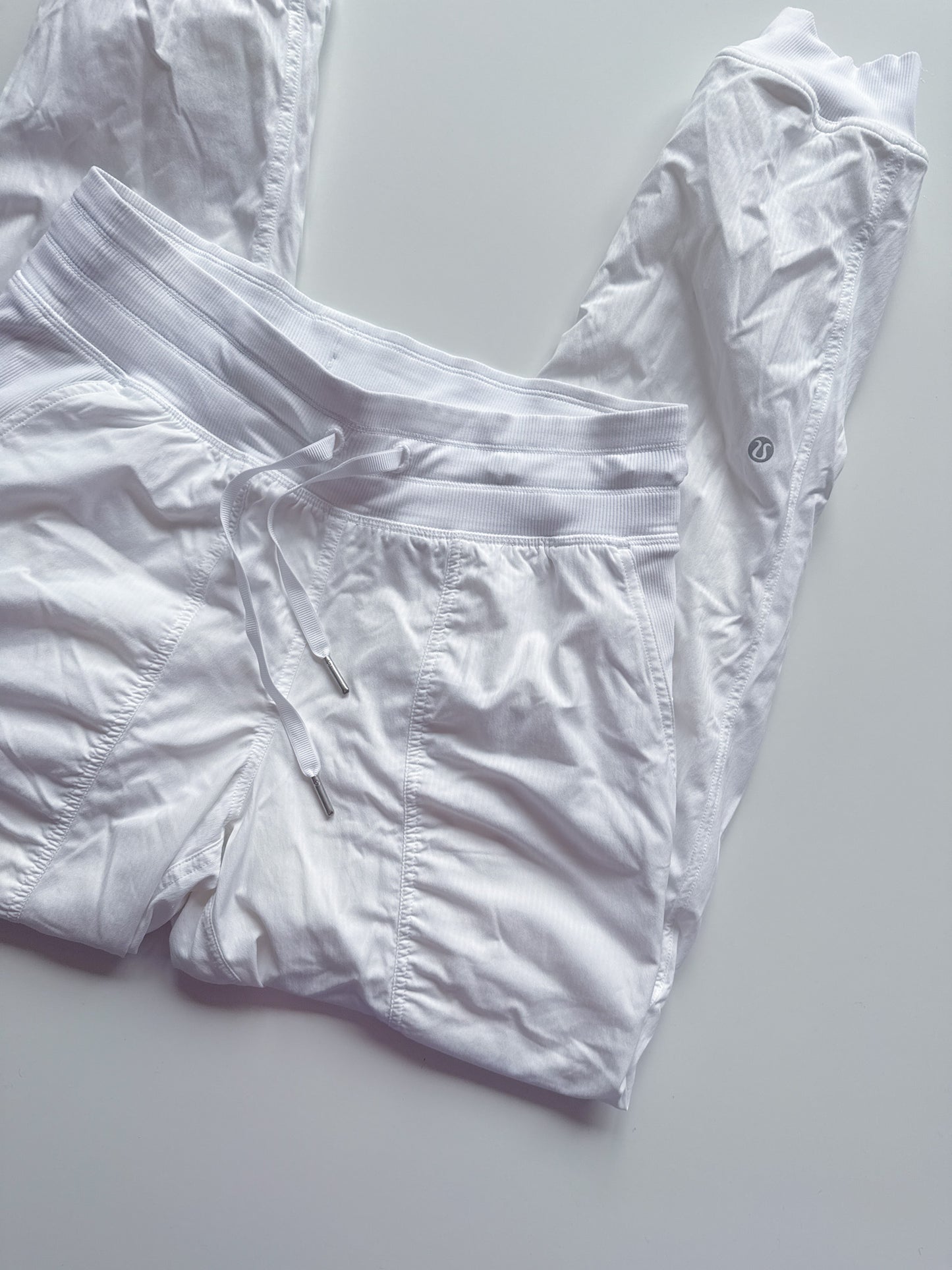 Size 6 White Dance Studio Mid-Rise Jogger