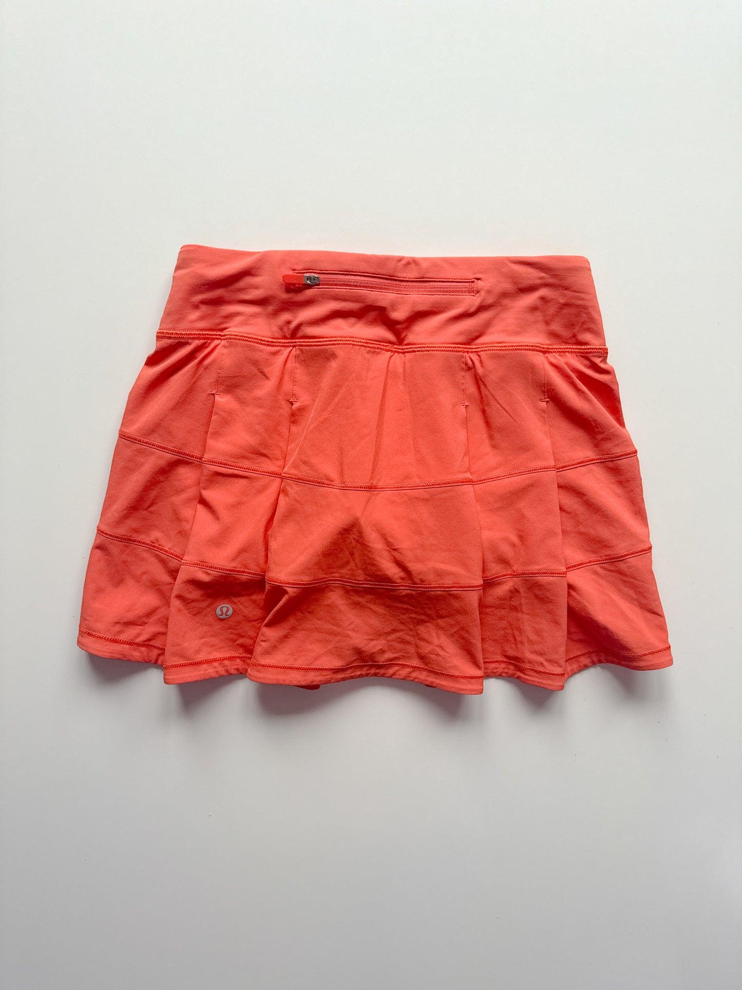 Size 2 Warm Coral Pace Rival Skirt 15"