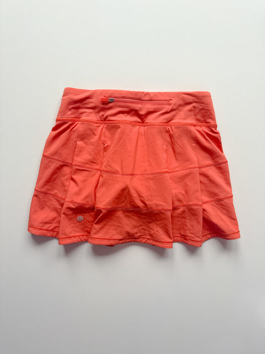 Size 2 Warm Coral Pace Rival Skirt 15"