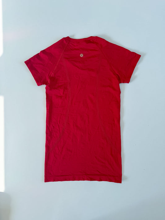 Size 2 RARE Red/GOLD logo Swiftly Tech Short Sleeve 2.0