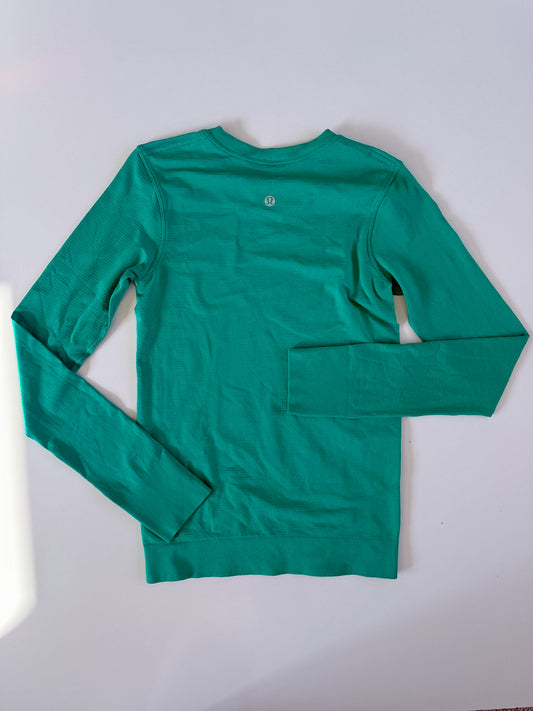 Size 4 Kelly Green Swiftly Relax Long Sleeve