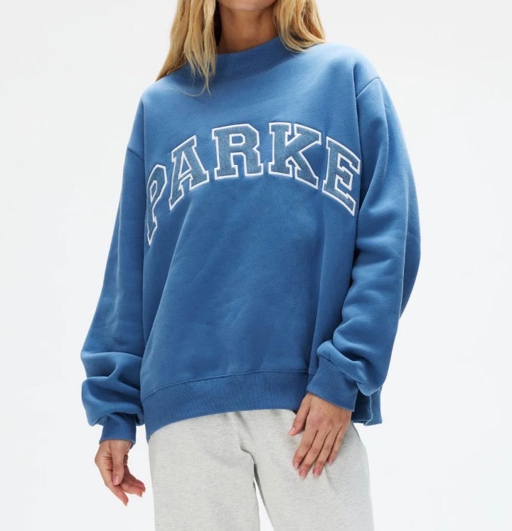RARE Blue PARKE Mockneck