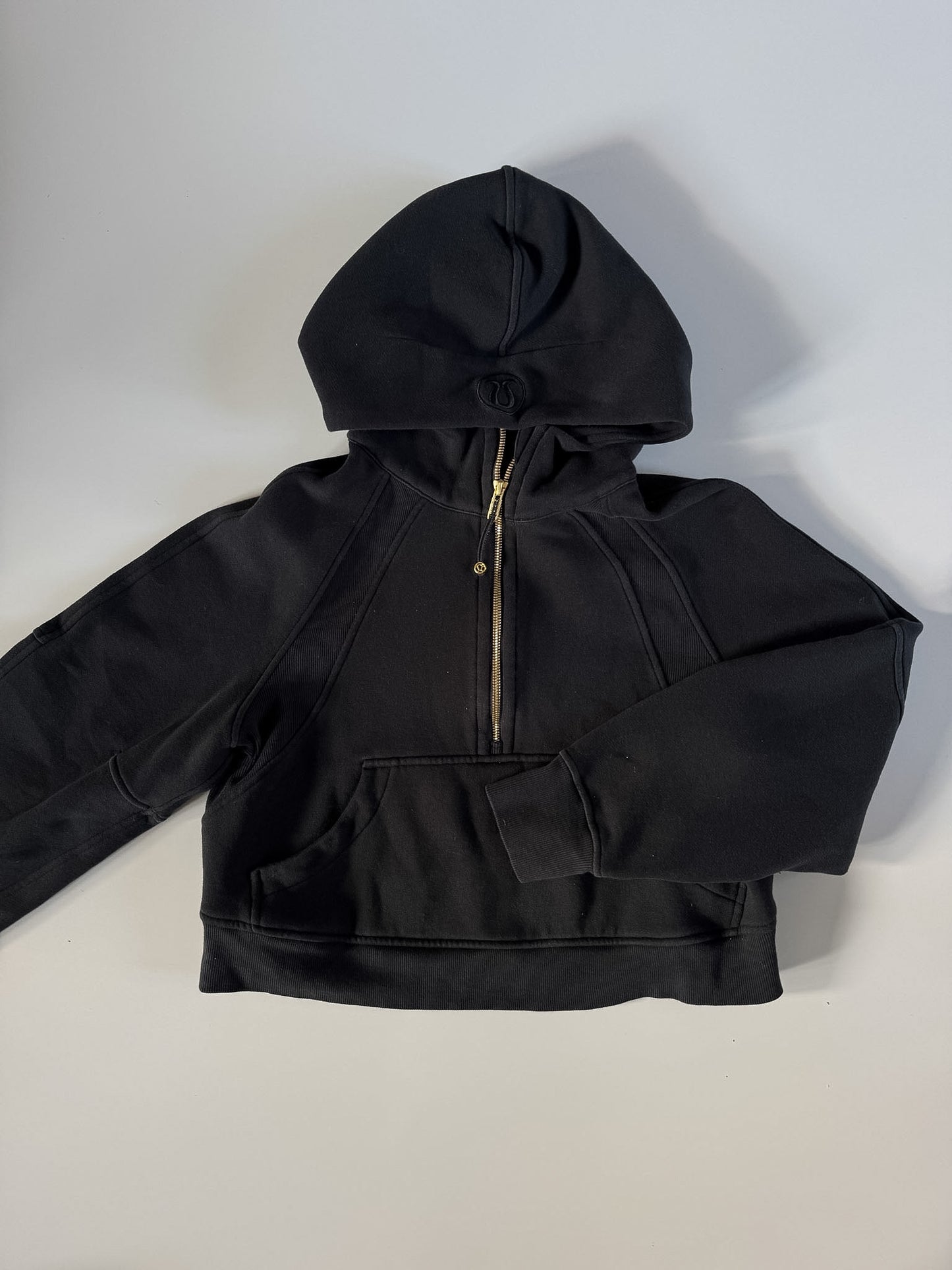 XS/S Black/GOLD Zip Half-Zip Scuba