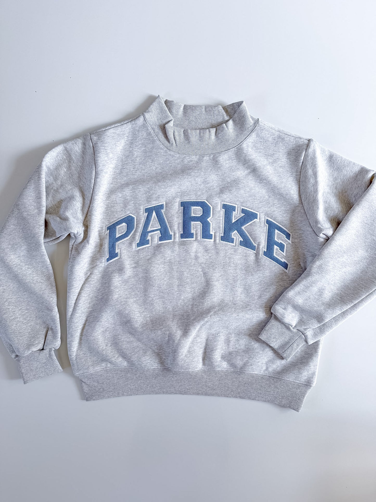 Gray/Denim PARKE Mockneck