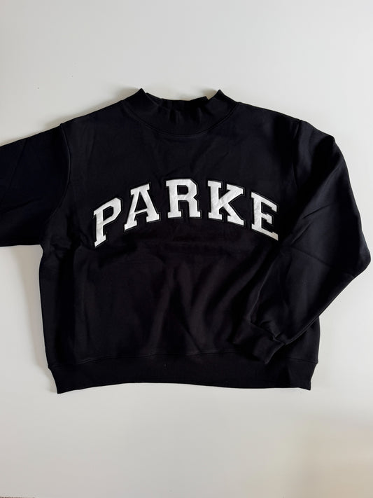 RARE Black PARKE Mockneck
