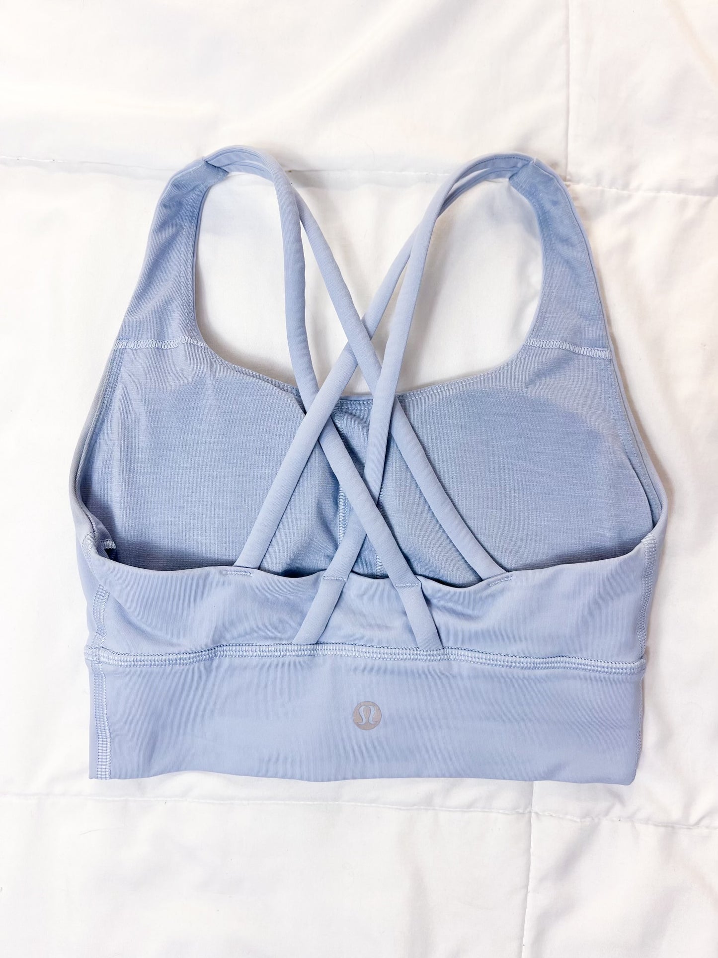 Size 2 Blue Linen  Longline Energy Bra