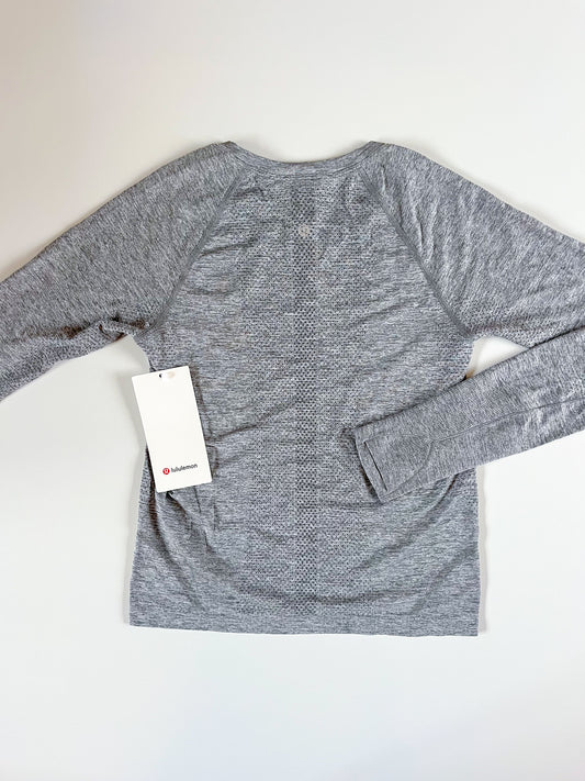 Size 6 NWT Gray Swiftly Tech Long Sleeve 2.0 Race