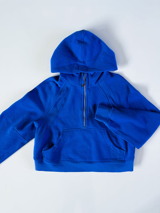 M/L RARE Cerulean Blue Half-Zip Scuba