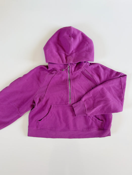 M/L Vivid Plum Half-Zip Scuba