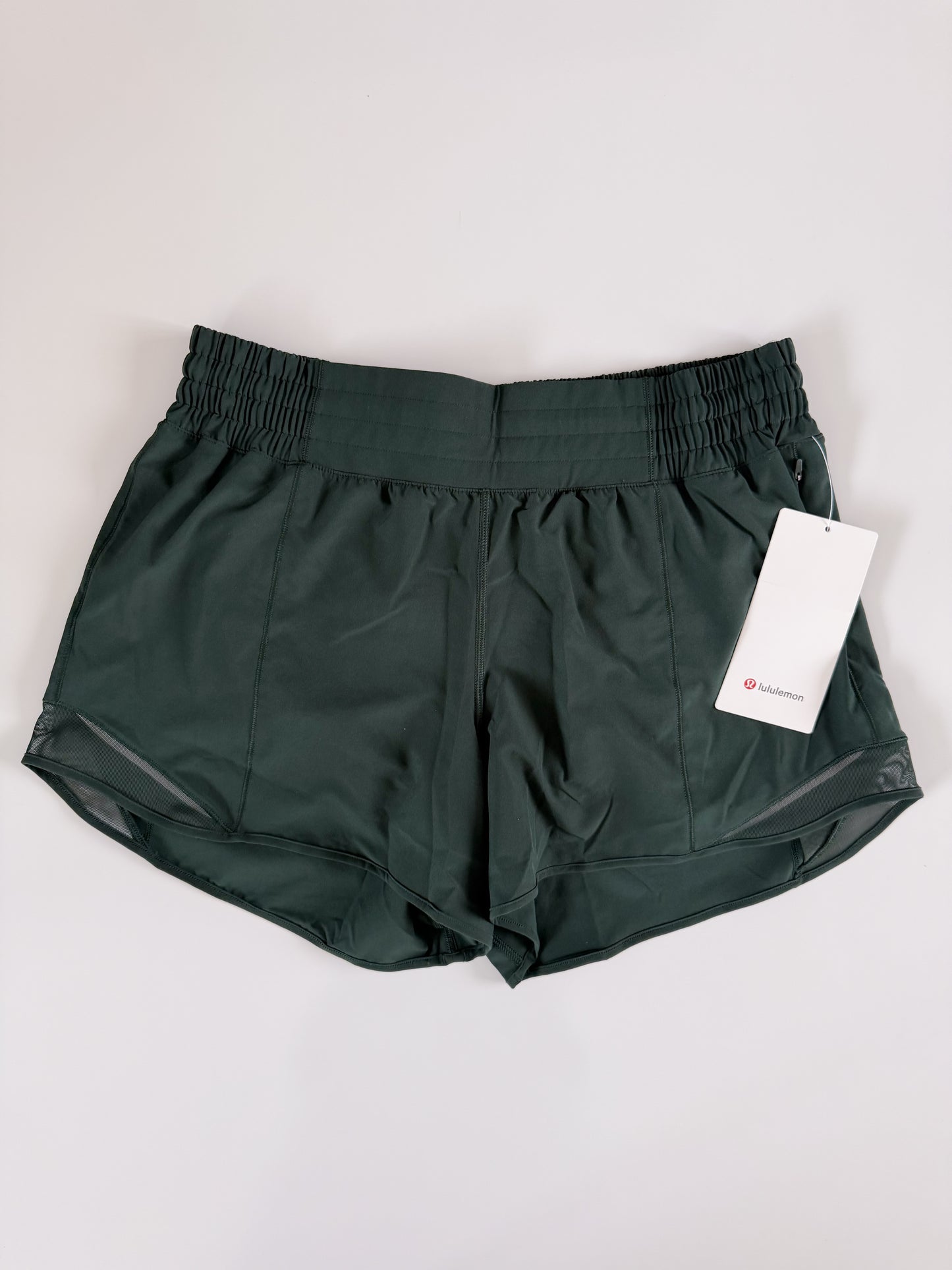 Size 10 NWT HIGHRISE Legacy Green Hotty Hot 4"