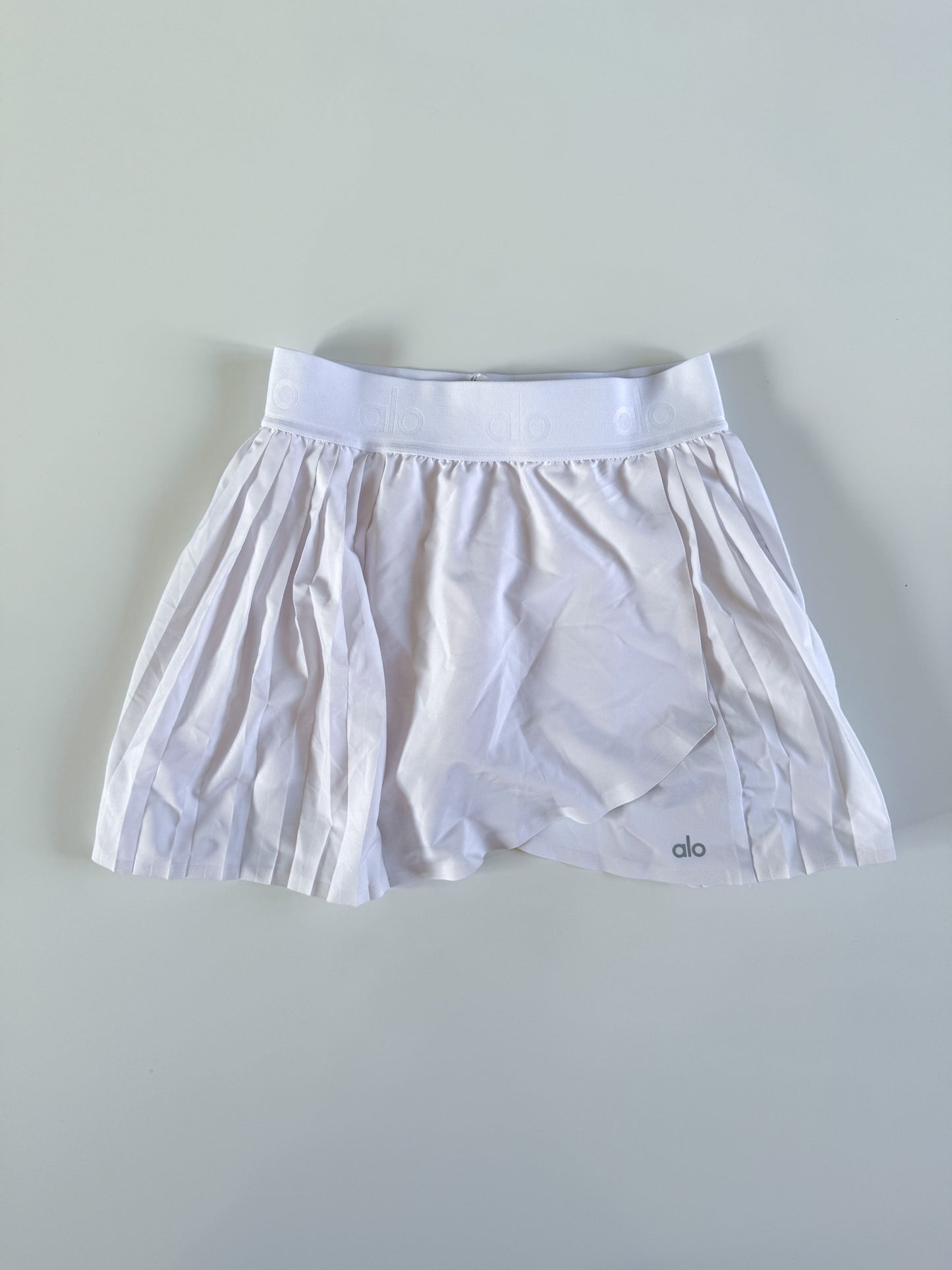XS White AIo Tennis Skirt