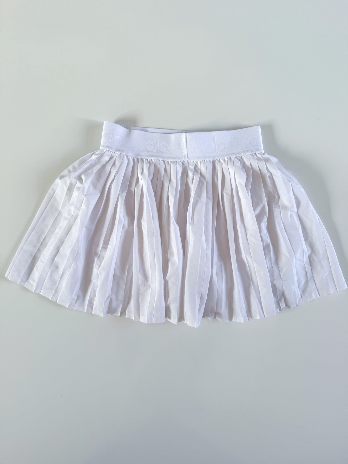 XS White AIo Tennis Skirt