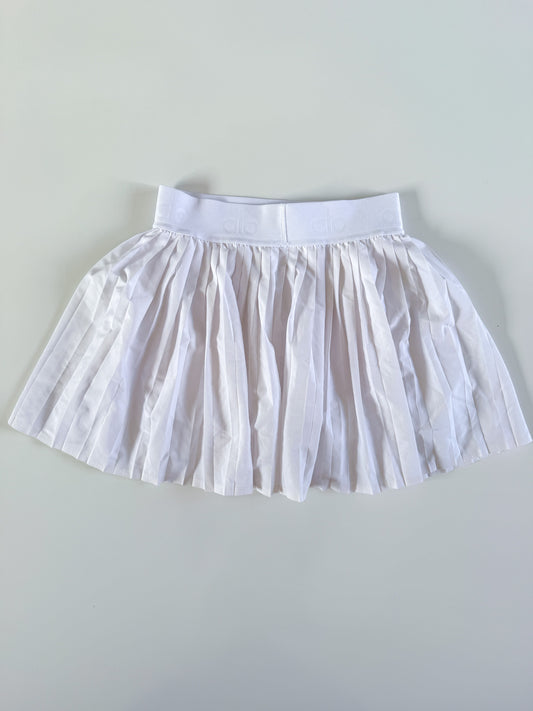 XS White AIo Tennis Skirt
