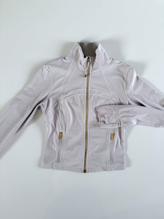 Size 8 Gray/Gold Cropped Define Jacket