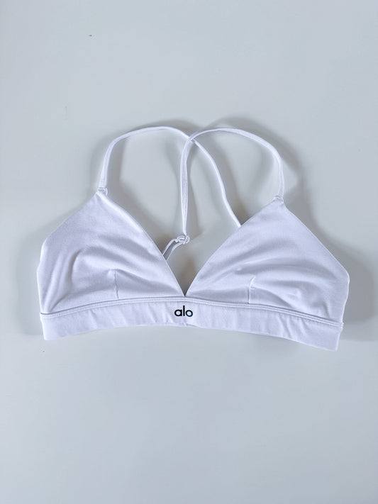 Size Medium White Alo Splender Bra
