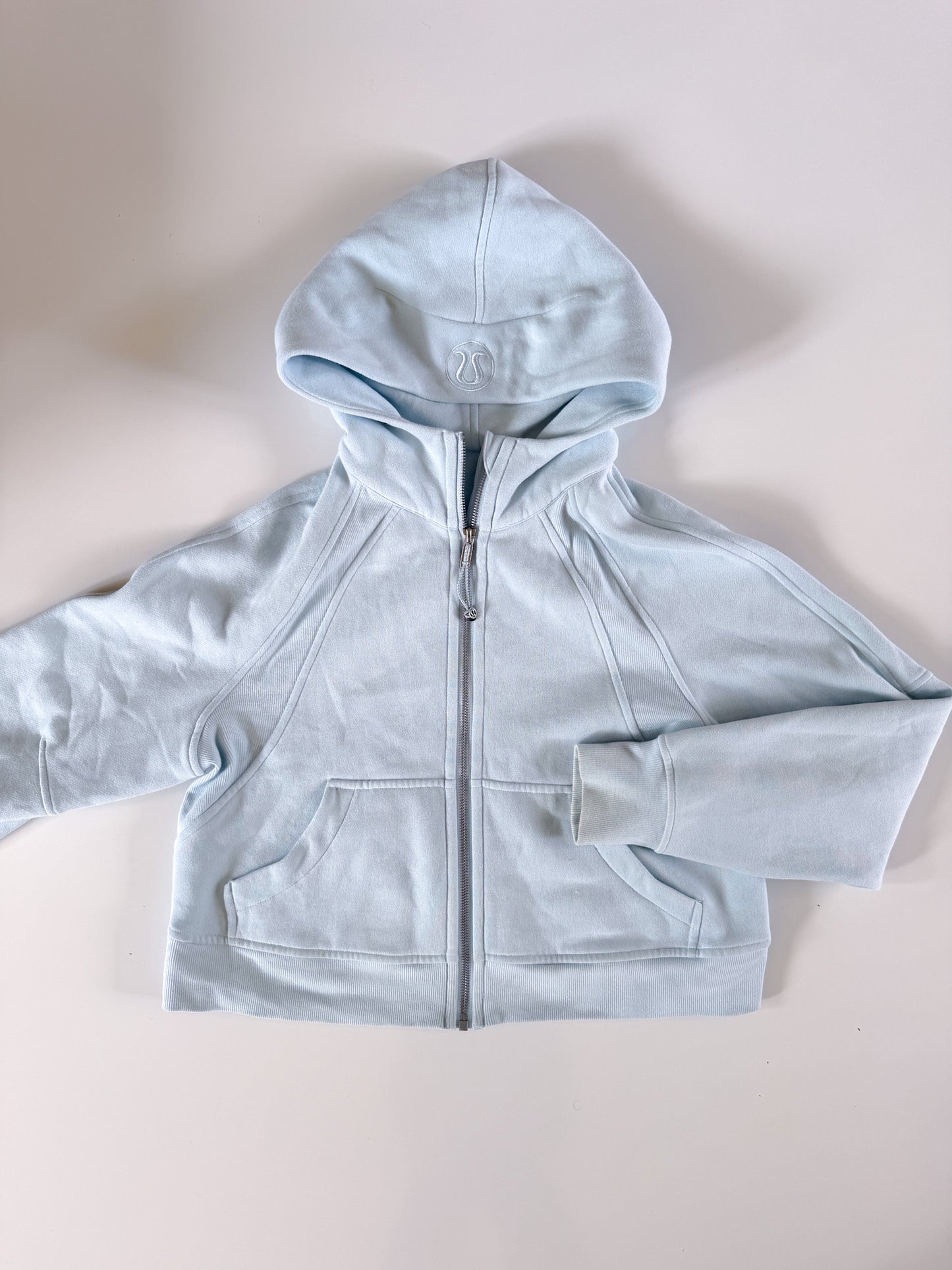 XS/S Powder Blue Full-Zip Scuba *description
