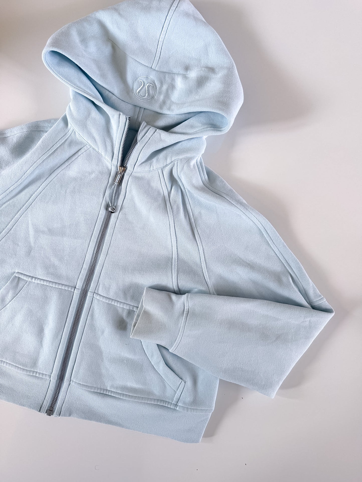 XS/S Powder Blue Full-Zip Scuba *description