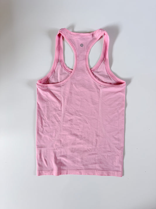 Size 6 RARE Pink Striped Swiftly Tech Tank 2.0