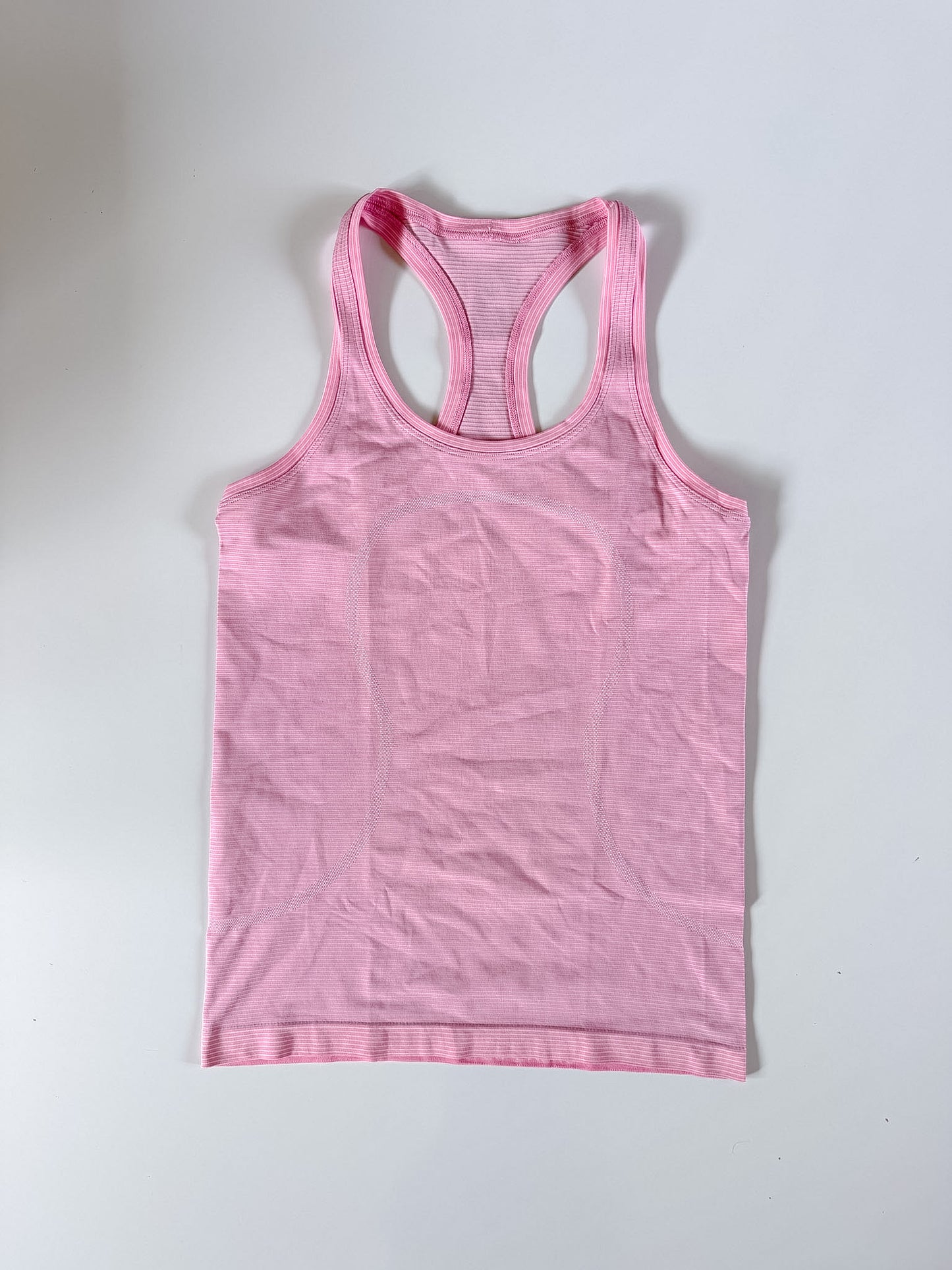 Size 6 RARE Pink Striped Swiftly Tech Tank 2.0