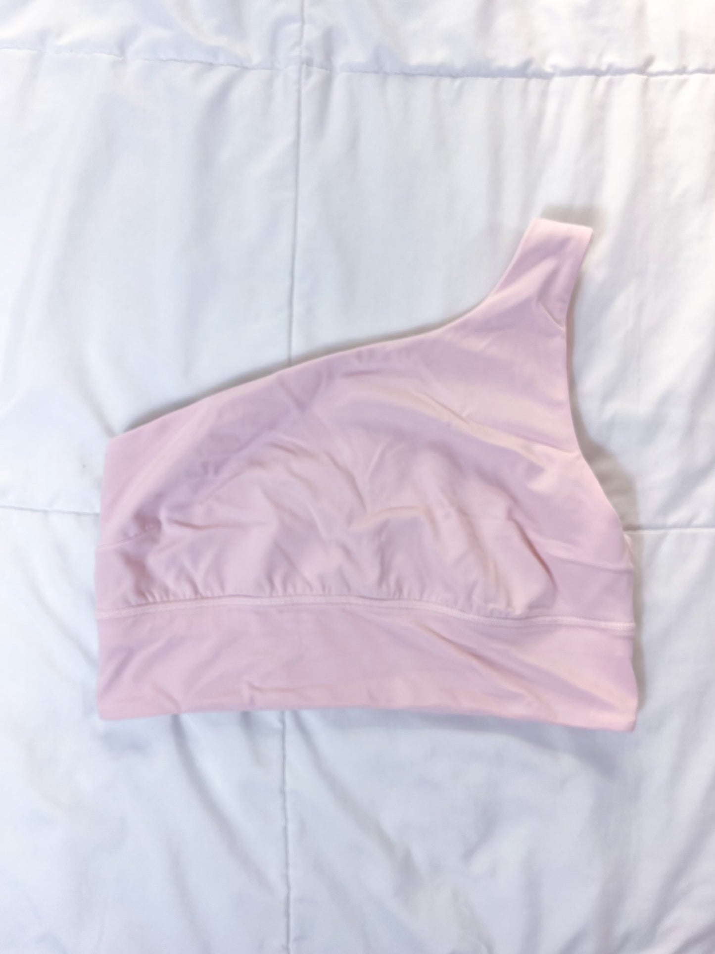 Size 10 Meadowsweet Pink Align Asymmetrical Bra