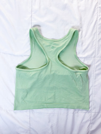 Size 10 Creamy Mint Ebb to Street Cropped Tank