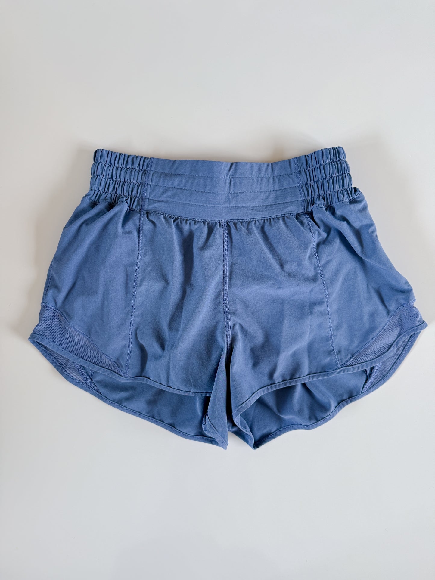Size 2 HIGHRISE Oasis Blue Hotty Hot 2.5" no waistband