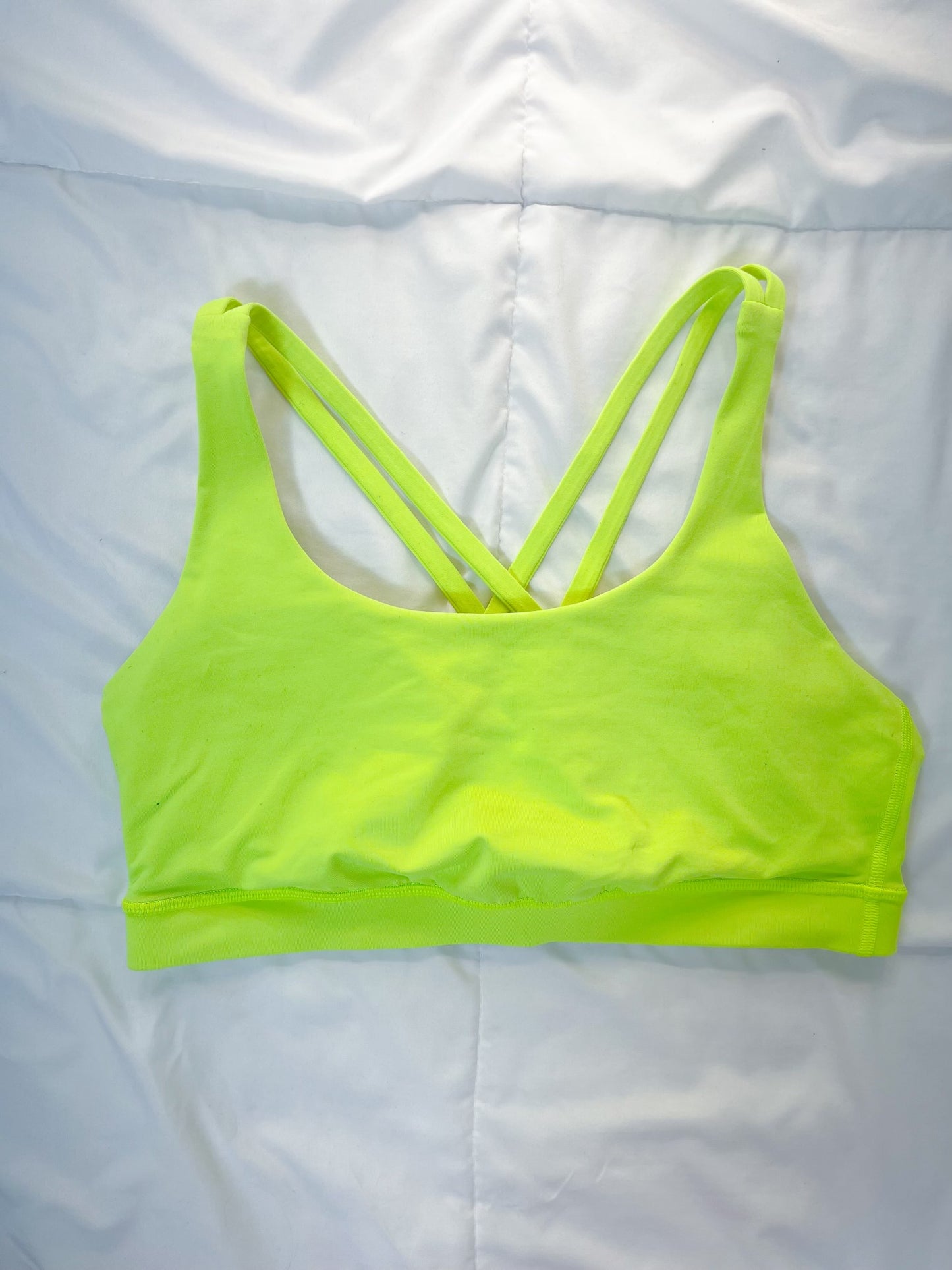 Size 10 Highlight Yellow Energy Bra flaw